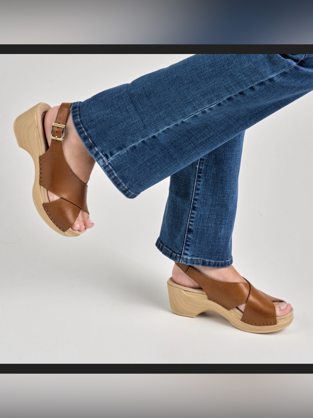 Dansko Sloane tan calf leather sandals EU 39 US women’s 8.5 new in box